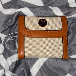 Chic Tan and Cream Women's Wallet